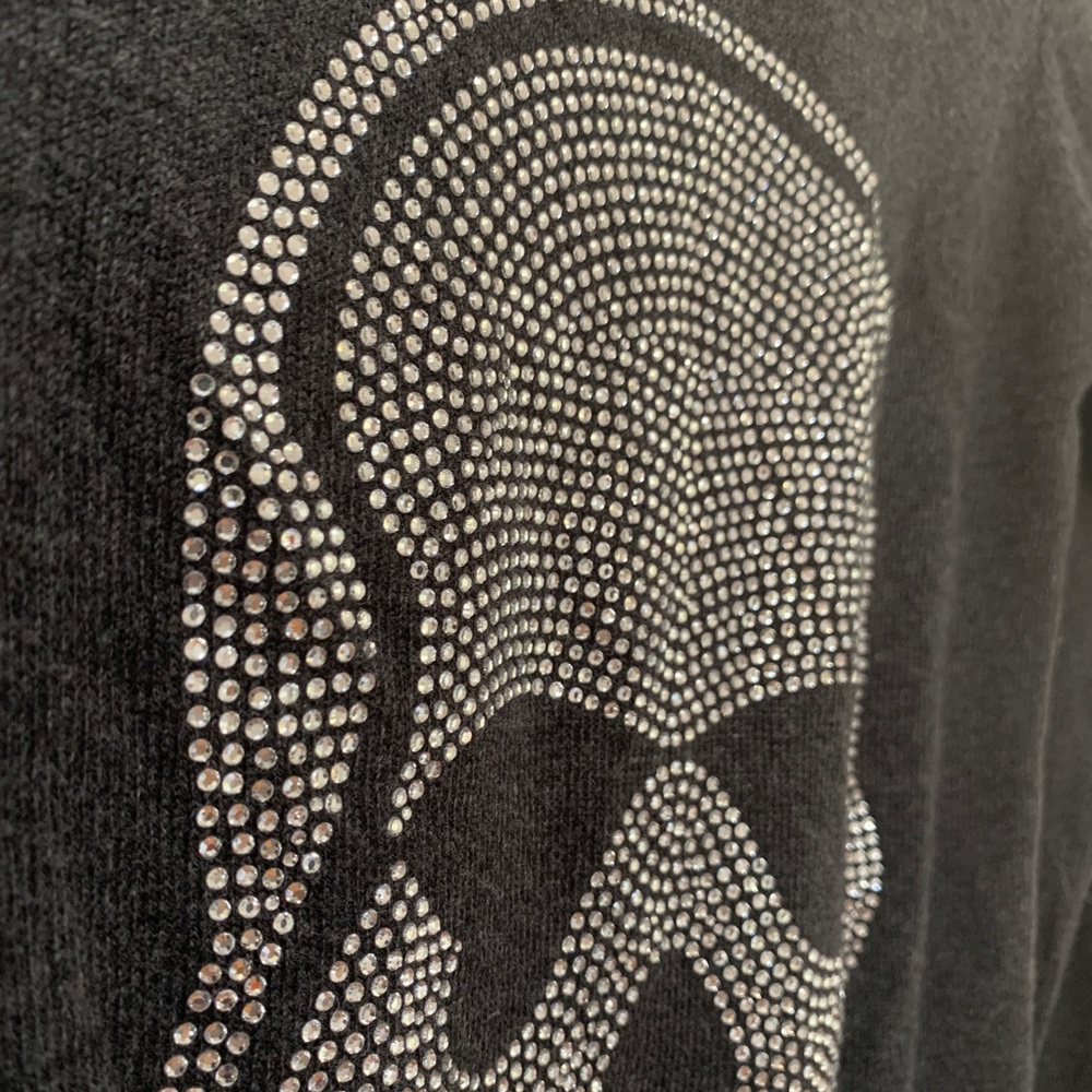 Me.n.u Rhinestone Skull Sweater - Picture 2 of 5